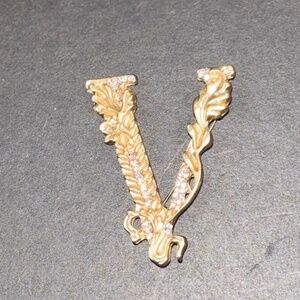 Classic Iconic V Logo Vintage Broach
